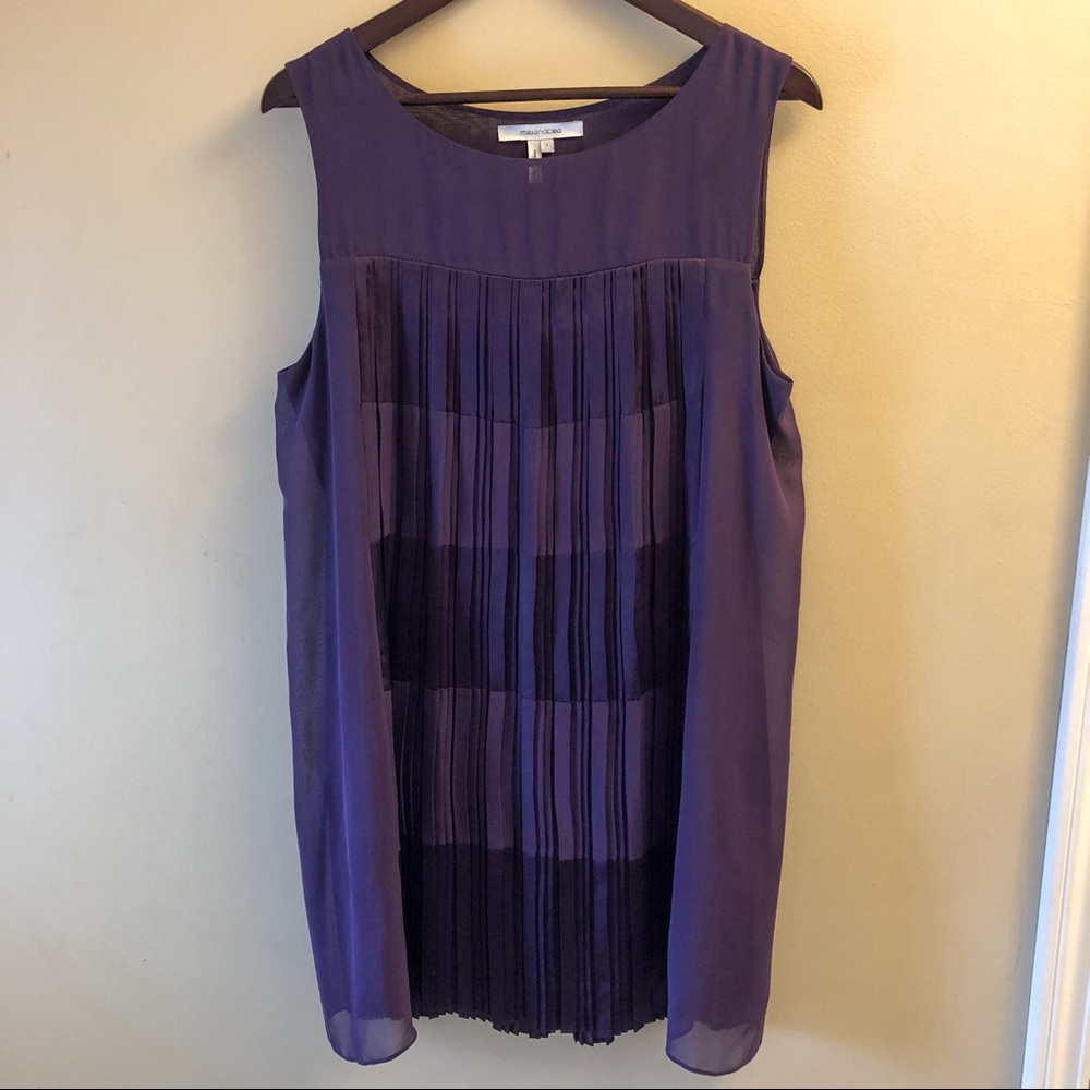 Max & Cleo Purple Shift Dress